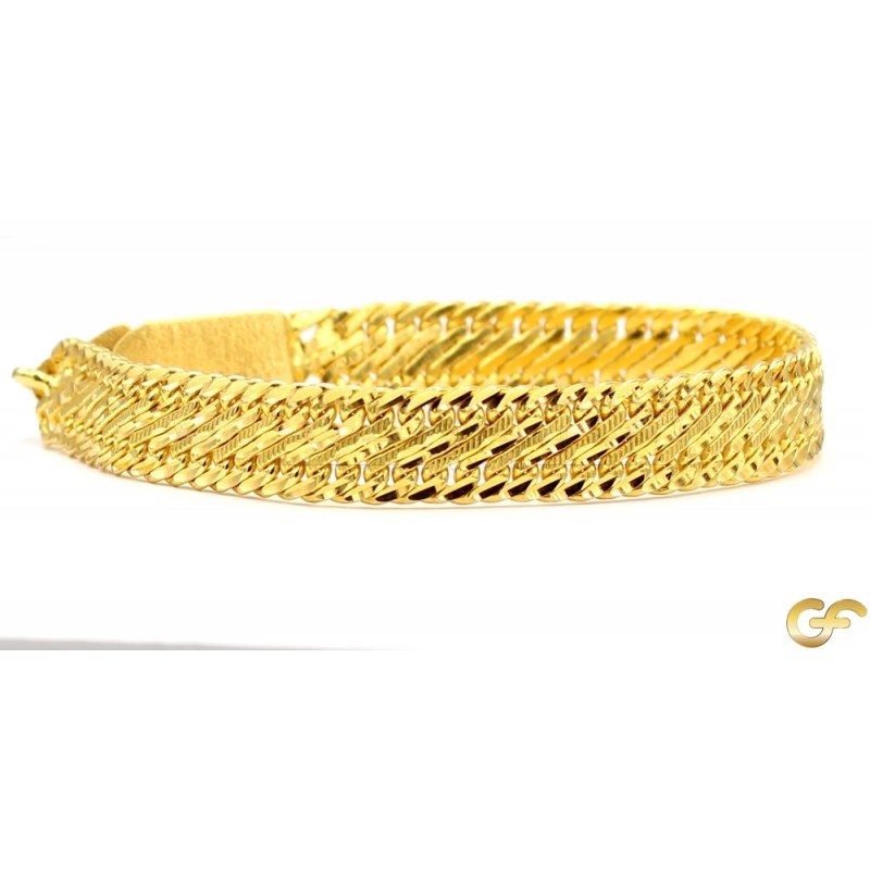 Yellow gold sale bracelet uk